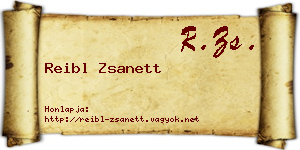 Reibl Zsanett névjegykártya